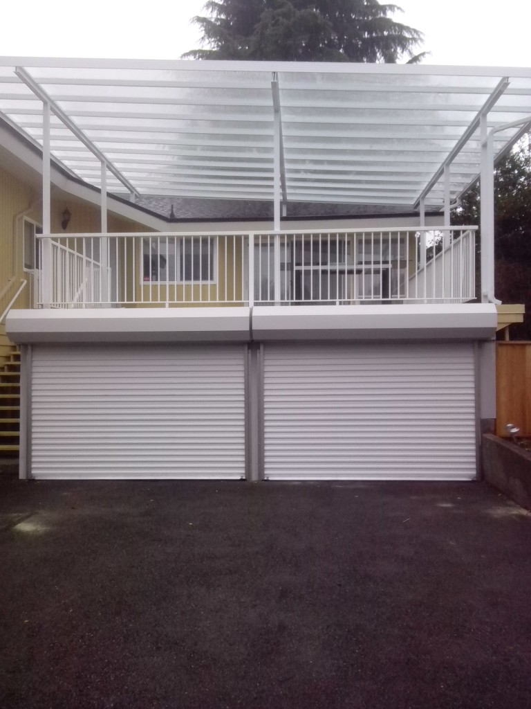 Double roll down garage door